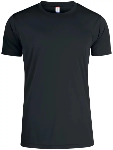 Clique Basic Active-T Junior koszulka z z ochroną – black biała