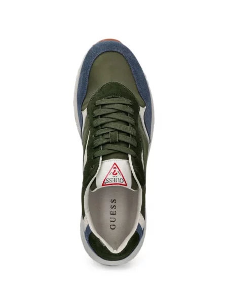 Sneakerși Guess cu imagine verde