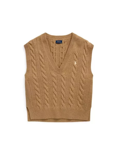 Sweter Polo Ralph Lauren wełniany beżowy