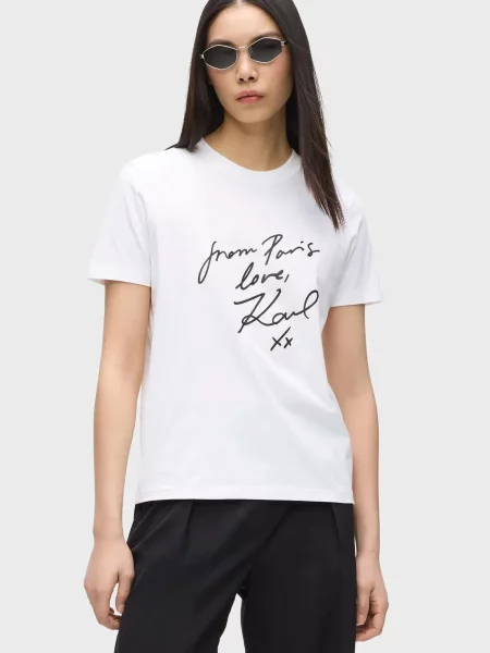 Футболка Karl Lagerfeld біла