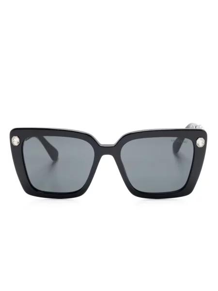 Ochelari de soare Swarovski de cristal negru