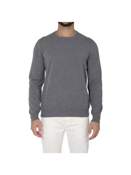 Sweter La Fileria z kapturem szary