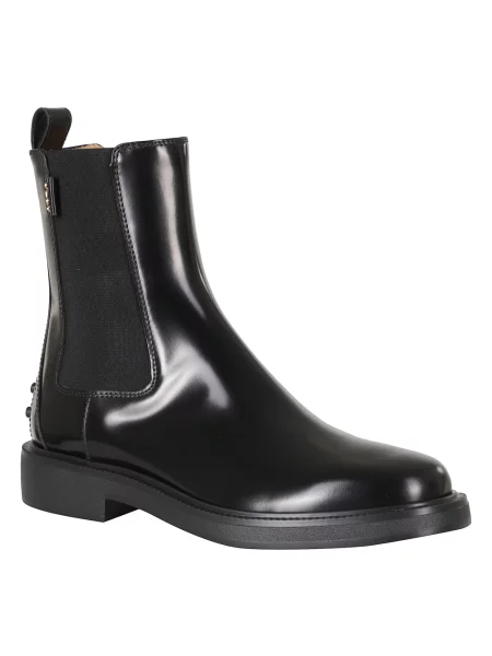 Botki Tod's skórzane czarne