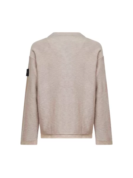 Sweter Stone Island z kamieniami beżowy