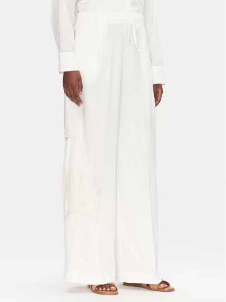 Palazzo hlače ACCESS FASHION bela