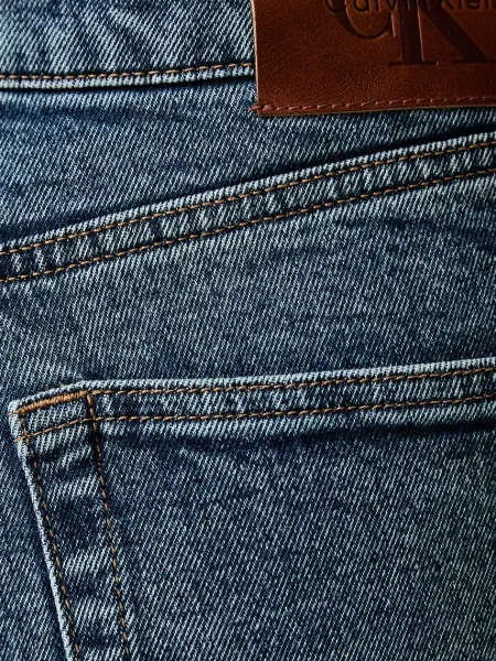 Calvin Klein Jeans дънки mom fit дамски синьо