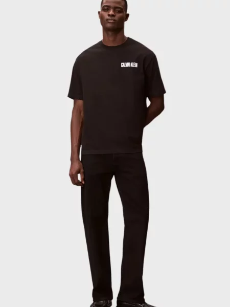 Футболка Calvin Klein Jeans с автографом черная