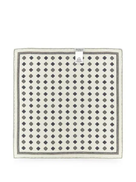 Cravată Brunello Cucinelli cu imprimeu geometric