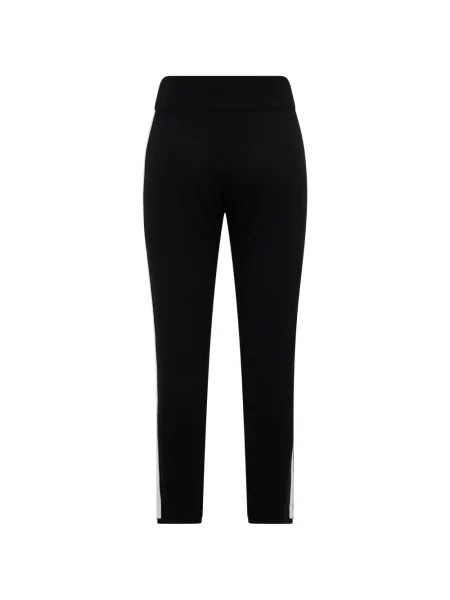 Pantaloni Moorer cu dungi alergare negru