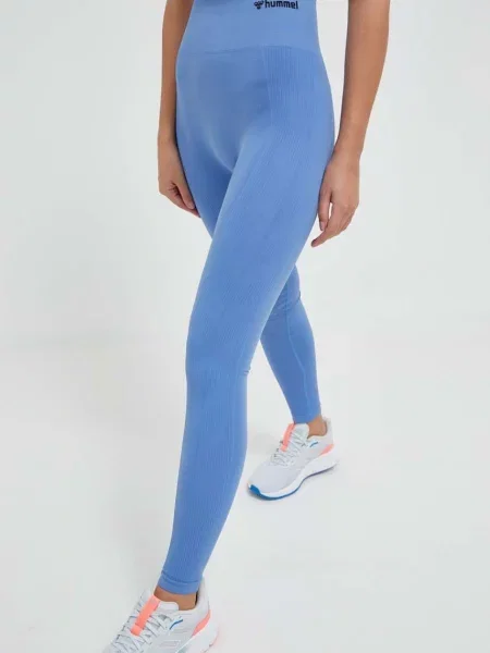 Tajice za trening Hummel Tif glatki bordo