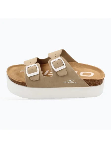 Női O'Neill Sandy Platform Slider Low barna flip-flopok. Méret: 38 EU bézs
