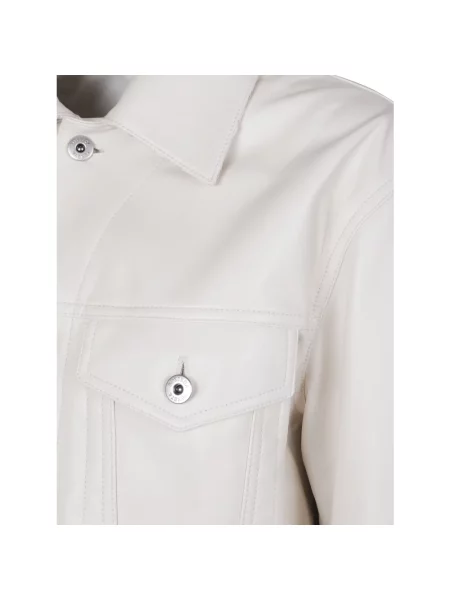 Kurtka jeansowa Bottega Veneta beżowa
