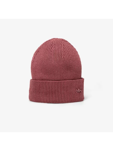 Čepice adidas Everyday Icons Beanie With Tonal Metal Trefoil Quiet Crimson M