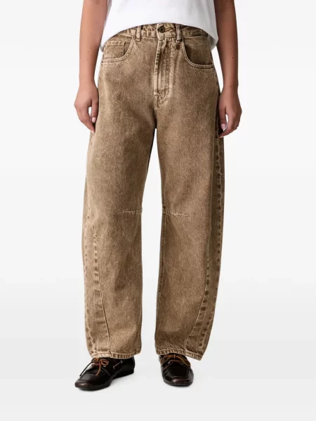 Blugi cu picior larg Aeronautica Militare maro