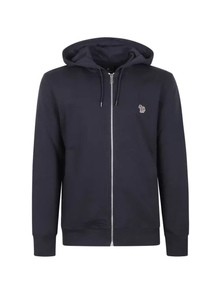 Hanorac cu glugă Paul Smith cu model zebră cu autograf albastru