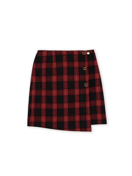 Lola Casademunt Fustă roșu negru