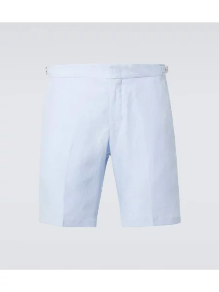 Lanene kratke hlače Orlebar Brown modra