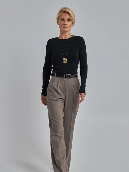 Джемпер TrikoBakh бавовна/віскоза чорний