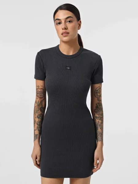 Сукня міні Calvin Klein Jeans темно-сірий сіра