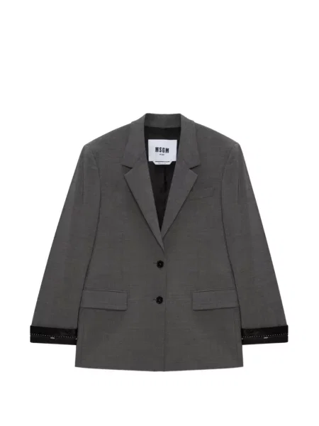 Sacou Msgm cu un singur rând de nasturi gri