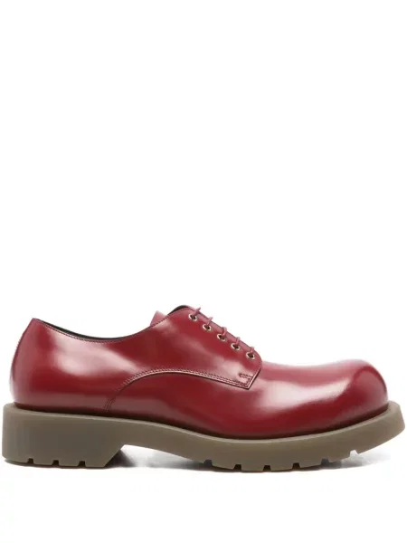 Pantofi derby Jil Sander din piele roșu