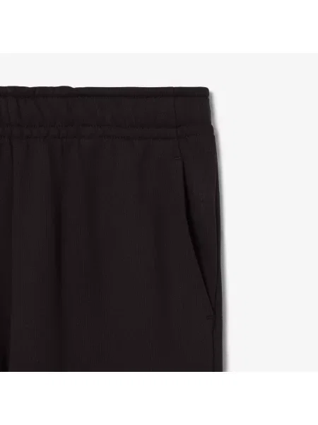 Lacoste Spodnie Dresowe Z Polaru czarne