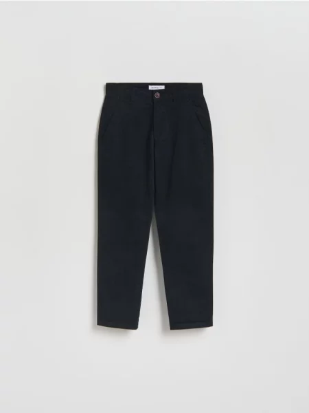 Reserved Pantaloni chino cu conținut ridicat de negru