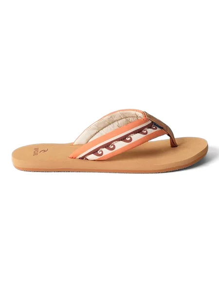 Japonki Rip Curl Freedom Plush Bloom pomarańczowe