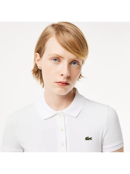Поло Lacoste белое