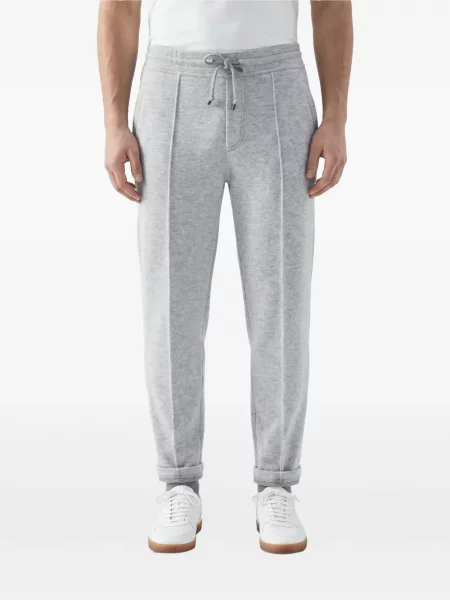 Pantaloni Brunello Cucinelli cu cordon gri