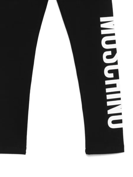 Legginsy dziecięce Moschino czarne