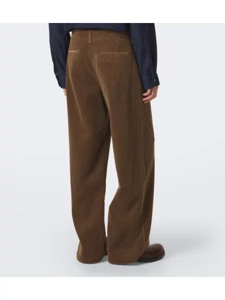Pantaloni Jil Sander de catifea cord maro