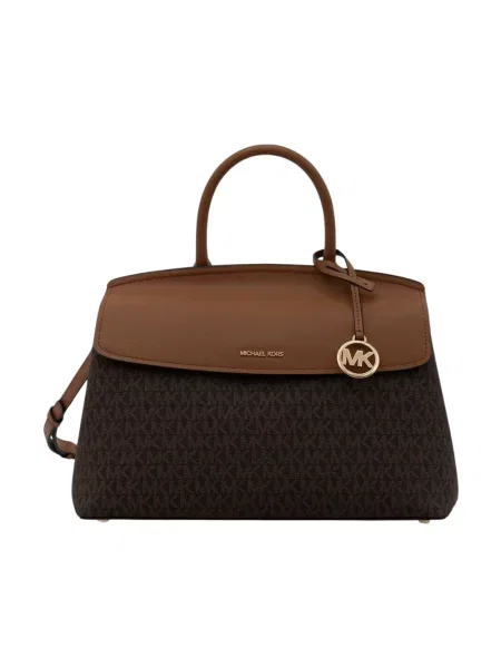 MICHAEL Michael Kors torebka z imitacji skóry Landry brązowa
