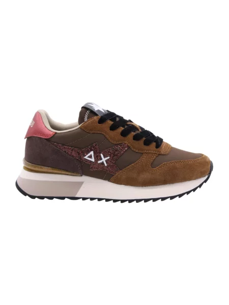 Sneakersy Sun68 brązowe