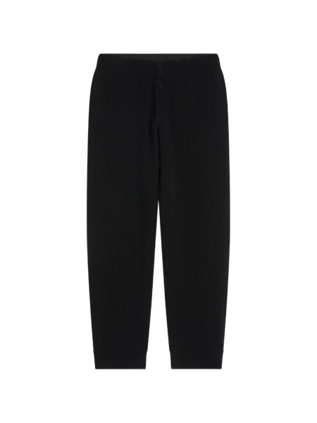Pantaloni Dries Van Noten de lână negru