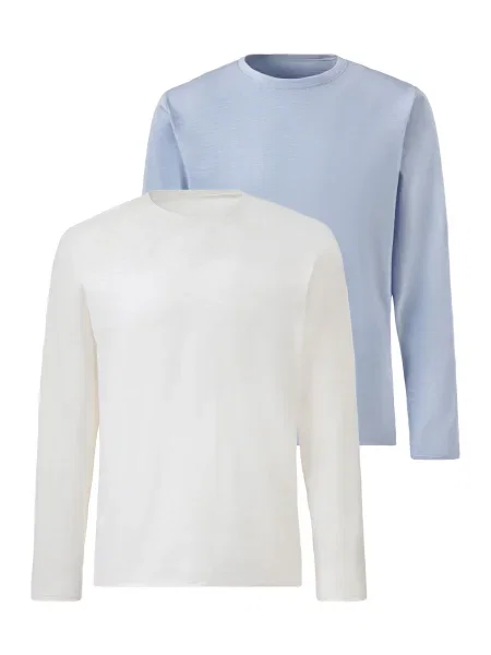 JOHN DEVIN Majica nebeško modra bela