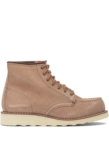 Šněrovací krajkové kotníkové boty Red Wing Shoes červené