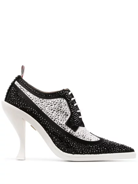 Pantofi derby Thom Browne de cristal negru