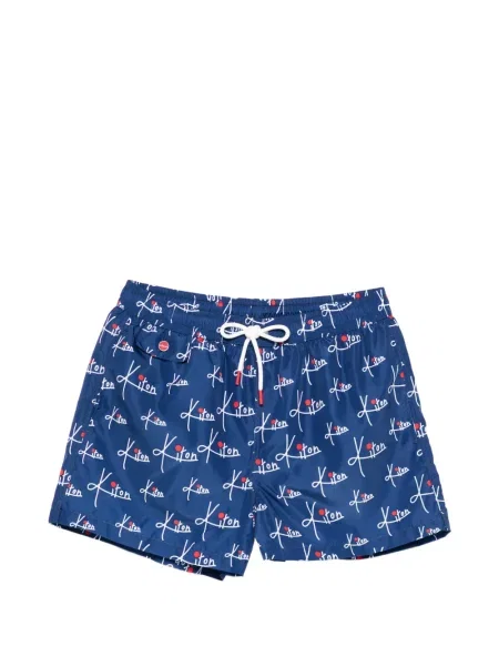 Slip de baie Kiton cu imagine albastru