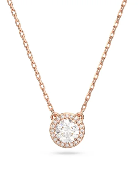 Колие Swarovski розово