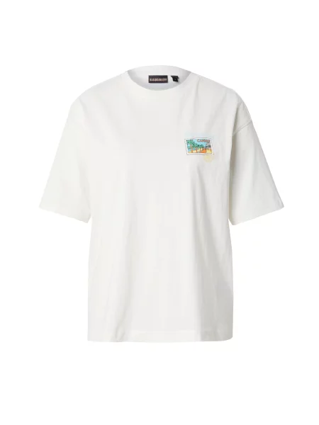 Napapijri Tricou S-Nice Écru alb
