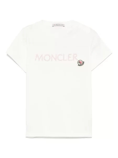 Koszulka dziecięca Moncler Enfant biała
