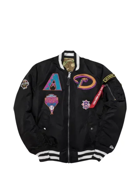 Reversibil geacă bomber New Era Cap negru