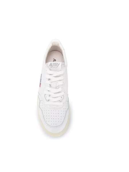 Sneakers Autry Medalist Low Man Leat/ Leat Wht/ Wht EUR 41 białe