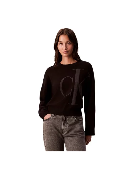 Sweter Calvin Klein czarny