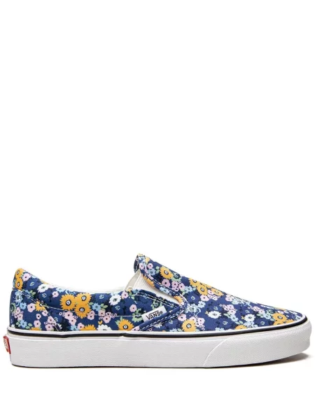 Chiloți Vans cu model floral slip-on clasic albastru