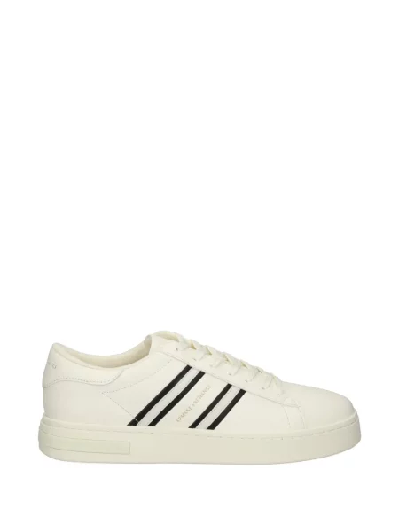 Sneakerși Armani Exchange cu dungi alb