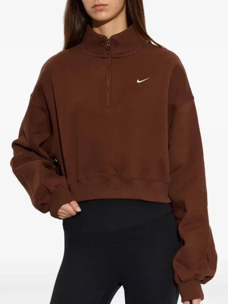 Fleece φλις φούτερ Nike καφέ
