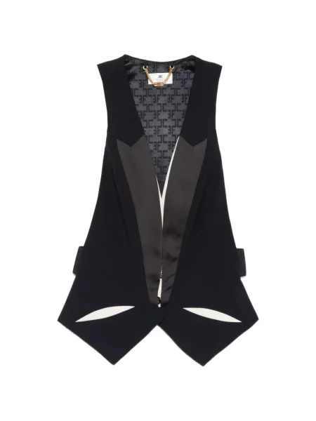 Prsluk Elisabetta Franchi crna