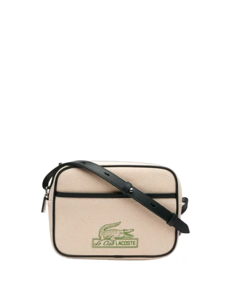 LACOSTE Geantă de umăr Heritage Canvas' bej